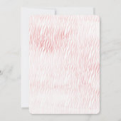 Girl Burgundy Pink Aquarell Blumentierdruckerei Einladung (Rückseite)