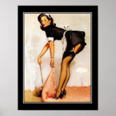 Girl Button-up Classic Poster (Vorne)