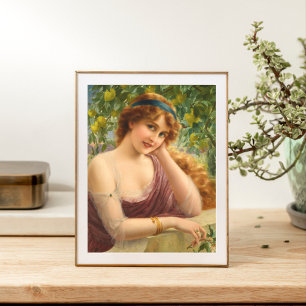 Girl by Lemon Tree by Emile Vernon Fotodruck