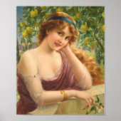 Girl by Lemon Tree by Emile Vernon Poster (Vorne)