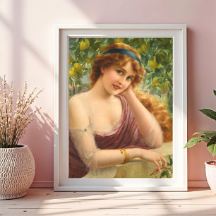 Girl by Lemon Tree by Emile Vernon Poster