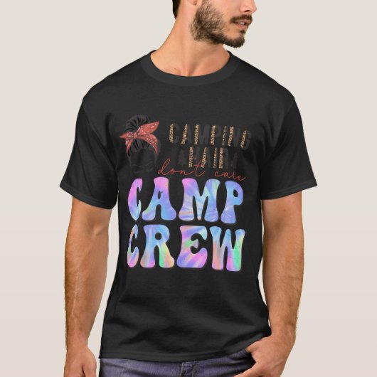 Girl Camping Hair Dont Care Camp Crew boy T-Shirt (Vorderseite)