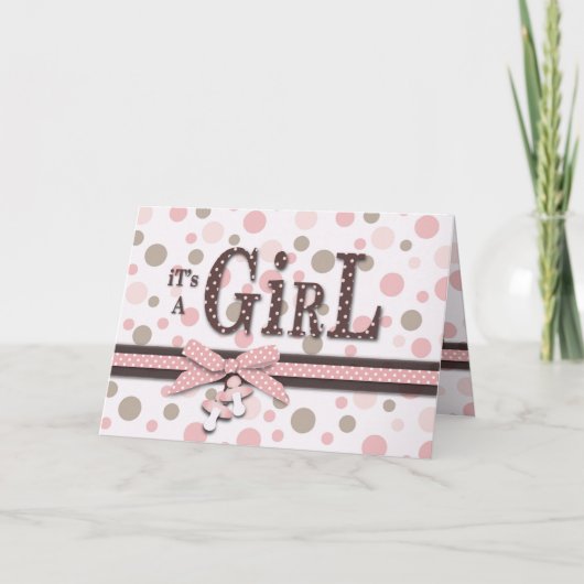 Girl Card Feiertagskarte (Vorderseite)