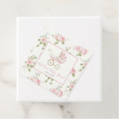 Girl Carriage Pink Floral & Gingham Geschenkanhänger (Beispiel)