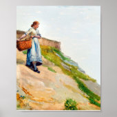 Girl Carry a Basket von Winslow Homer Poster (Vorne)