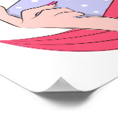 Girl-Cartoon Poster (Ecke)