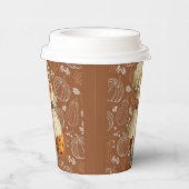 Girl Carving Apple Halloween Pappbecher (Rechts)