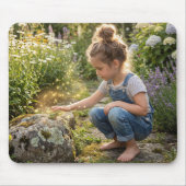 Girl Casting a Spell on a Frog Mousepad (Vorne)