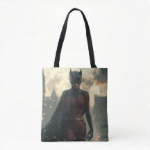 Girl & Cat Powa Tote Bag