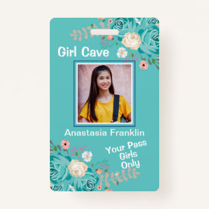 Girl Cave Fun Child Pass Foto Persönliche Identifi Ausweis