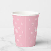 Girl Ceremony Juden Bat Mitzvah Paper Cup Pappbecher (Rechts)
