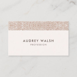 Girl Champagne Creme Glitzer Luxus beruflich Visitenkarte