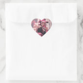 Girl-Chef Herz-Aufkleber (Tasche)