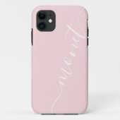 Girl Chic Handgeschriebener Skriptname Pink Custom Case-Mate iPhone Hülle (Rückseite)