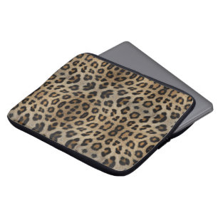 Girl-chic Leopard-Blatt-Tiermuster Spaß Laptopschutzhülle