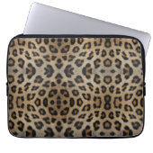 Girl-chic Leopard-Blatt-Tiermuster Spaß Laptopschutzhülle (Vorderseite)