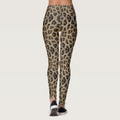 Girl-chic Leopard-Blatt-Tiermuster Spaß Leggings (Rückseite)