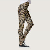 Girl-chic Leopard-Blatt-Tiermuster Spaß Leggings (Rechts)
