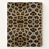Girl-chic Leopard-Blatt-Tiermuster Spaß Notizblock (Rückseite)
