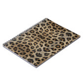 Girl-chic Leopard-Blatt-Tiermuster Spaß Notizblock (Linke Seite)