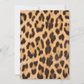 Girl-Chic Leopard Print Graduierungsparty Einladung (Rückseite)