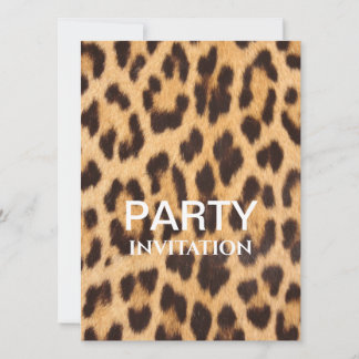 Girl Chic Leopard Print Safari Geburtstagsparty