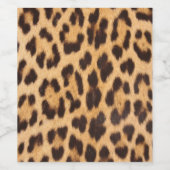 Girl-Chic-Leopardendruck Weinetikett (Einzelnes Label)