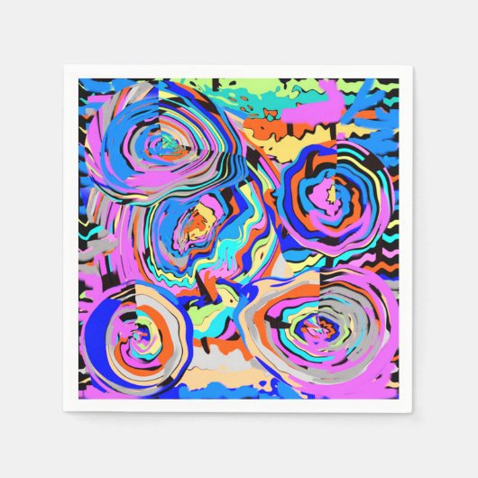 Girl Chic Modern Cocktail Papier Napkins Serviette (Vorderseite)