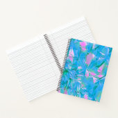 Girl Chic Romantic Soft Blue Ästhetik Notebook Notizblock (Innenseite)