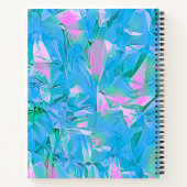 Girl Chic Romantic Soft Blue Ästhetik Notebook Notizblock (Rückseite)