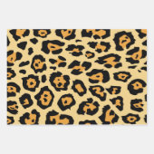 Girl chic Safari Cheetah Print zebra Streifen Geschenkpapier Set (Vorderseite 2)