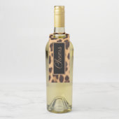Girl-Chic Wildleopard-Party-Druck-Beifall Flaschenanhänger (Auf Flasche)