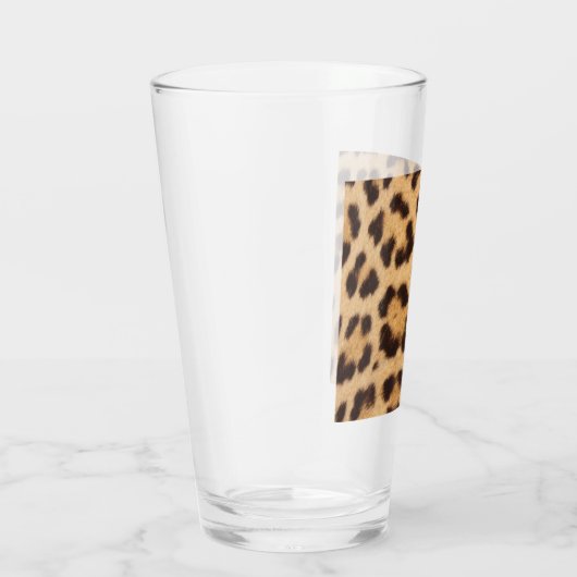 Girl-Chic-Wildleoparddruck Glas (Rechts)