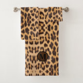 Girl-Chic Wildsafari Leopard-Druck Badhandtuch Set (Insitu)