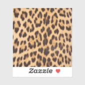 Girl-Chic Wildsafari-Leopardenprint Aufkleber (Blatt)