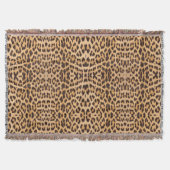 Girl-Chic Wildsafari-Leopardenprint Decke (Vorderseite)
