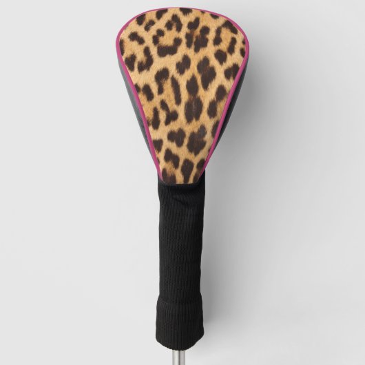 Girl-Chic Wildsafari-Leopardenprint Golf Headcover (Vorderseite)