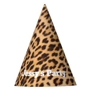 Girl-Chic Wildsafari-Leopardenprint Partyhütchen