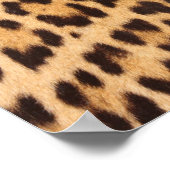 Girl-Chic Wildsafari-Leopardenprint Poster (Ecke)