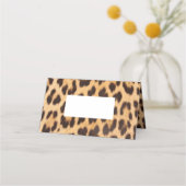 Girl-Chic Wildsafari Party Leopardenprint Platzkarte (Vorderseite)