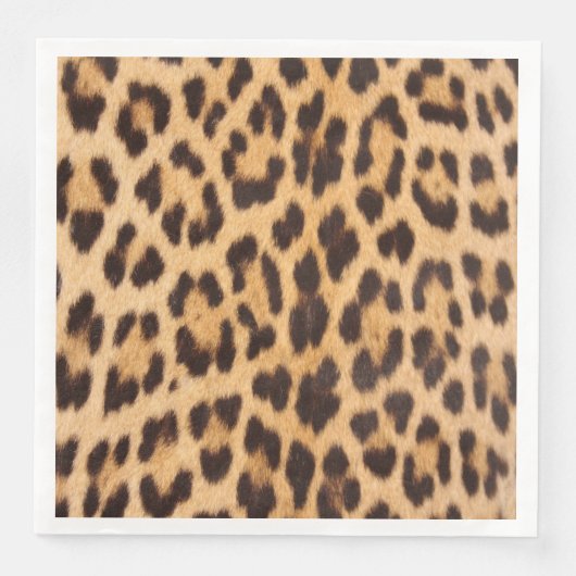 Girl-Chic Wildsafari Party Leopardenprint Serviette (Vorderseite)