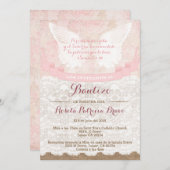 Girl Christening Bautizo Einladungen ins Spanische (Vorne/Hinten)