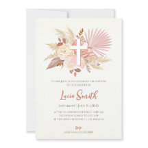 Girl Christening Einladungen als Taufe lädt ein