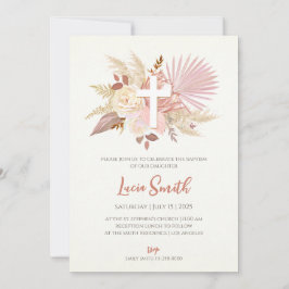 Girl Christening Einladungen als Taufe lädt ein