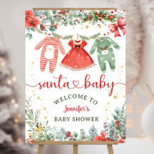 Girl Christmas Baby Dusche Begrüßungscreme