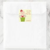 Girl Christmas Baby Shower Fevor Stickers (Tasche)