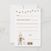 Girl Christmas Danke, bitte, füllen Sie die Karte  (Vorderseite)