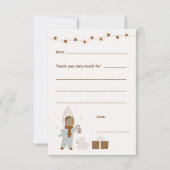 Girl Christmas Danke, bitte, füllen Sie die Karte  (Vorderseite)