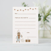 Girl Christmas Danke, bitte, füllen Sie die Karte  (Stehend Vorderseite)