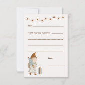 Girl Christmas Danke, bitte, füllen Sie die Karte  (Vorderseite)